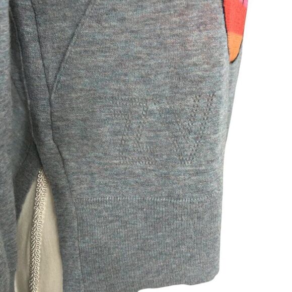 Zadig & Voltaire Rainbow Peace Sign Crewneck Cashmere Sweater Grey Size XS - Picture 9 of 10